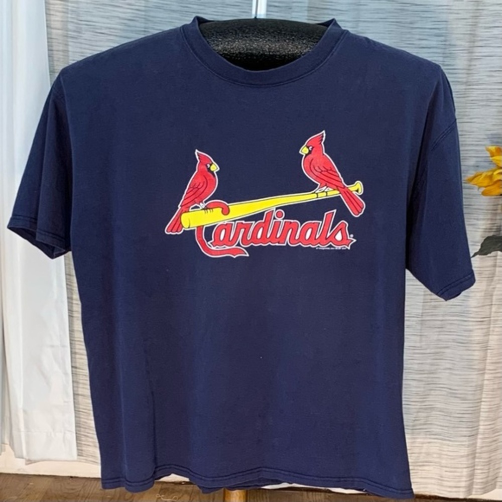 VF Imagewear navy blue St. Louis Cardinals short sleeve tee shirt.